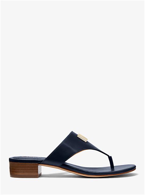 michael michael kors deanna leather sandal|Deanna Leather Sandal .